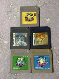 ポケットモンスター ゲームボーイソフト 5本セット