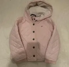 TOMMY HILFIGER 春カラーキルティングジャケット100㎝淡いピンク