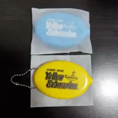 【新品未使用】Yellow Submarine コインケース 2色（黄・水色）