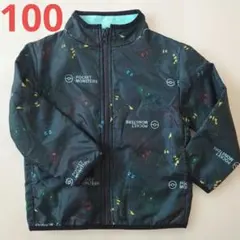ポケモン　フリースナイロンジャンパー　ポケットつき　フードなし　100