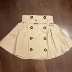 repipi armario ベージュ ダブルブレスト スカート キッズMサイズ