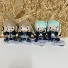 公*o様 プロセカ ふわぷちミニぬいぐるみ 4個セット ビビバス 初音ミク 小豆