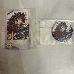 鬼滅の刃 幕間画 くじ 義勇 缶バッジ チェキ風ブロマイド
