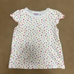 ミキハウス 花柄 Tシャツ 90cm