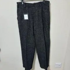 YOKE ヘリンボーンツイードワイドレッグベイカーパンツ