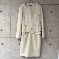 【LAUTREAMONT】ツイード　ワンピース　セットアップ　ノーカラー