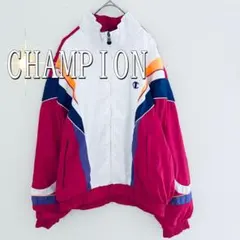 Champion マルチカラーロゴナイロンジャケット（L）紫　アウター　ジャージのサムネイル