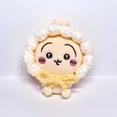 ちいかわ おすわりぬいぐるみ用 フリルボンネット イエロー うさぎ