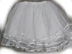 パニエ 白 コスプレ 45cm フリー