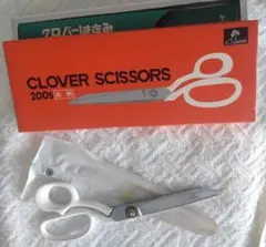 【美品・箱付】クロバー はさみ 裁ちばさみ 200S 白柄 Clover 裁縫
