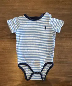 Ralph Lauren 半袖　ストライプロンパース 9M