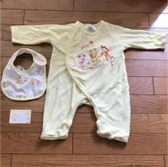 新品 プーさん ロンパース スタイ セット 黄色