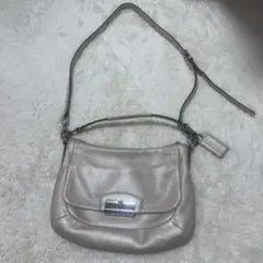 Y2K COACH コーチ2way ショルダーバッグ メタリックレザー