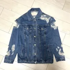 ANAP ハイダメージデニムジャケット