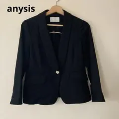 anysis 洗えるジャケット　2WAYボタン　ブラック　オンワード樫山　S