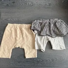 ベビー用フリル付きパンツセット