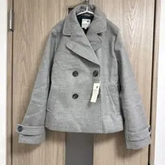 earth music&ecology グレー　ショート　PコートMサイズ　新品