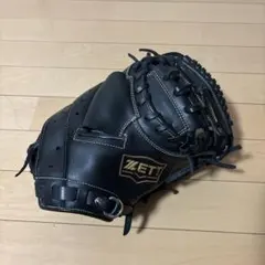 ZETT 軟式用 キャッチャーミット ブラックのサムネイル