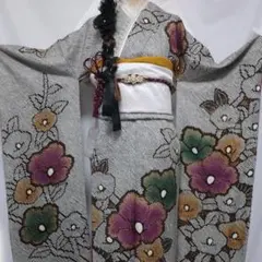振袖フルセット】正絹総絞り 京都きもの友禅 草履バッグ一式 成人式
