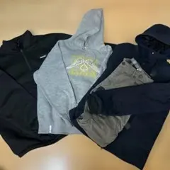 【メンズ冬物まとめ売り】ネイビーフード付きジャケット　ダッフルコート　フリース