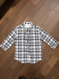 ユナイテッドアローズ Green Label 七分袖チェックシャツ L