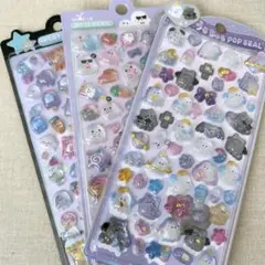 3D stickers シール＊3種 おばけセット