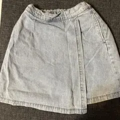 ラブトキ デニムラップスカート　インナーパンツ付き　140