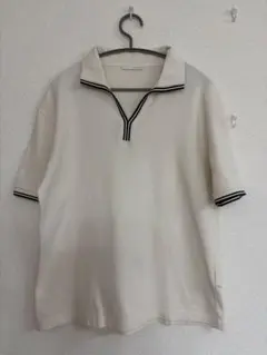 ZARA メッシュポロシャツ ホワイト