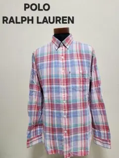 ポロジーンズ ラルフローレン 長袖 チェック シャツ