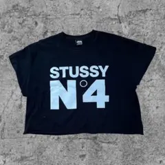 STUSSY N°4 ブラック Tシャツ