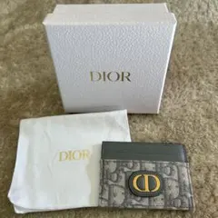 Dior カードケース グレー キャンバス