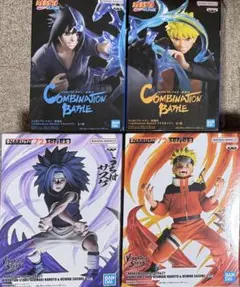 な*べ様 フィギュア4点セット うずまきナルト　うちはサスケ　NARUTO