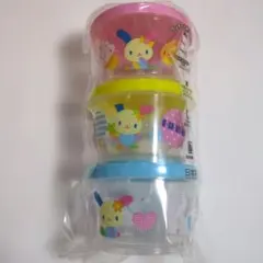 ウサハナ　弁当箱　ブローボトル　箸入れ　メラミン食器　4点セット　シャンブル ウサハナ 弁当箱 ブローボトル 箸入れ メラミン食器 4点セット