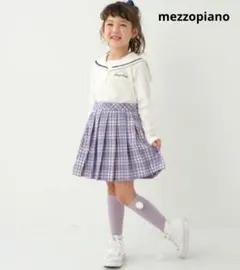 メゾピアノ チェック プリーツ スカート 120