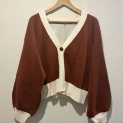 179/WG NICOLE CLUB リバーシブル カーディガン ニット F