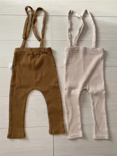 サスペンダー付きレギンス　ベビー　80 90