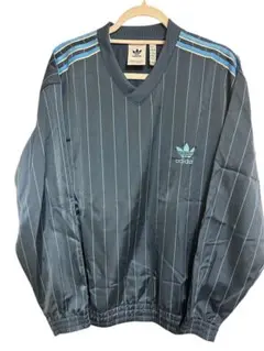 adidas アディダス ピンストライプ ウインドブレーカー カットソー 即 