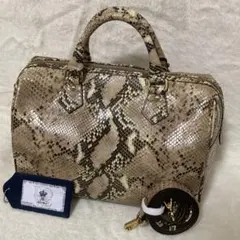 極美品 A.D.M.J. ショルダーバック 2way パイソン ミニボストン