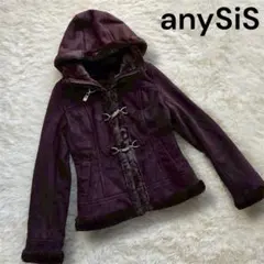 【anySiS（エニィスィス）】ボアムートン風ダッフルコート2 レディースのサムネイル