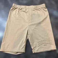BROOKLYN NYC エンボス加工 ショートパンツ ベージュ