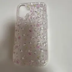 スヌーピー iPhoneケース 花柄 クリア
