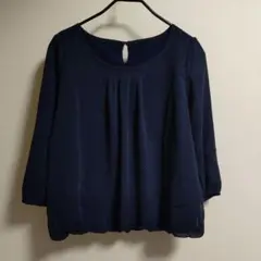 ru レディースネイビー ブラウス