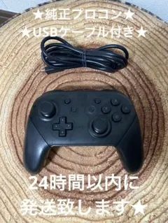 ニンテンドースイッチ 純正 プロコン ブラック ①