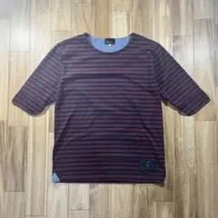 00s y2k TK 七分袖 ボーダーTシャツ フェードグランジ 平成のサムネイル