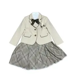 sa-ku-ra フォーマルスーツ 115 女の子 入学式 卒園式 ベージュ