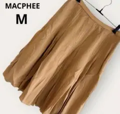 MACPHEE トゥモローランド フレアスカート マスタード キャメル Mのサムネイル