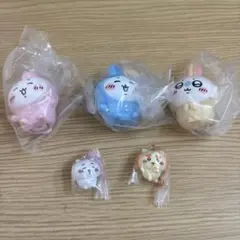 ちいかわ ソフビフィギュア4とマスコットのセット