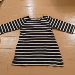 無印良品　MUJI　七分丈ワンピース　80