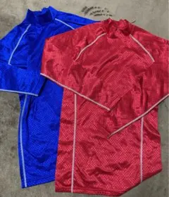 赤青Sサイズ★裏起毛インナー2枚セット