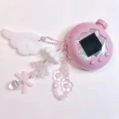 たまごっちパラダイス♡ ストラップ リボン いちご ピンク ハンドメイド 305